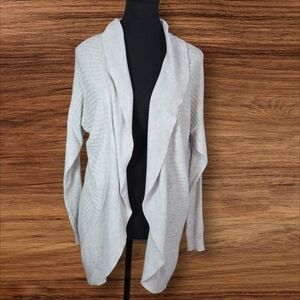 RW&CO. Light Grey Women's Open Cardigan Size Small